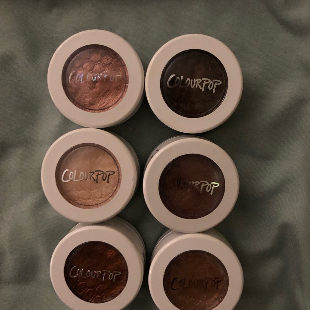 ColourPop Brown Eyeshadow Collection Creamy Texture